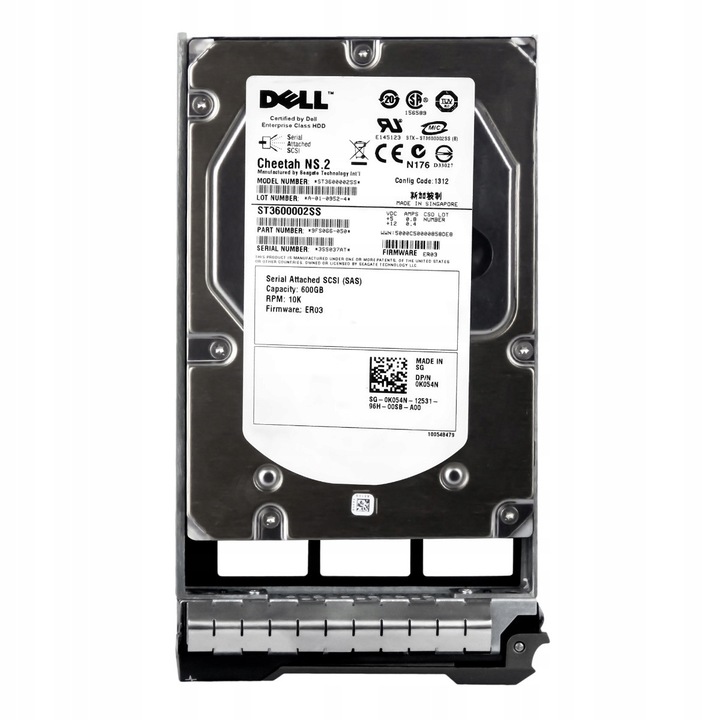 Hard Disk 600GB 10K 16MB SAS-2 3.5'' Dell