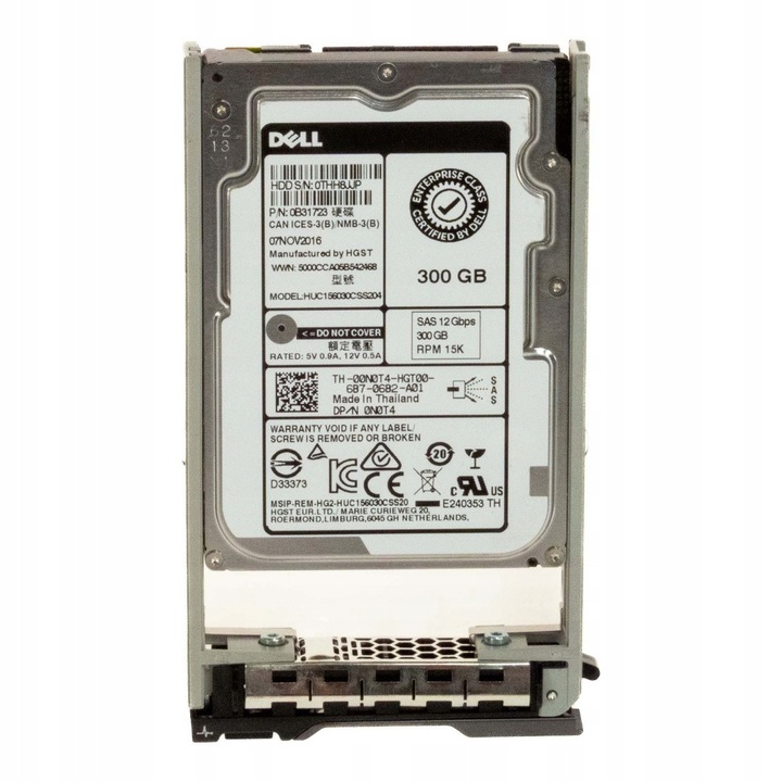 Hard Disk 300GB Dell 15K 128MB SAS-3 2.5''