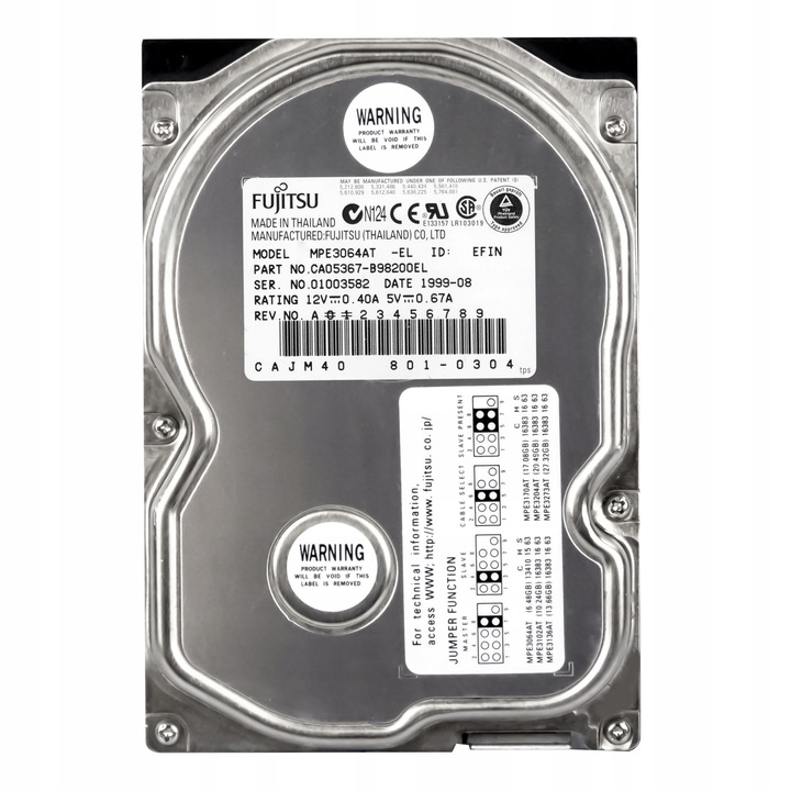 Hard Disk 3.5'' Fujitsu MPE3064AT 6.48GB ATA 5400RPM