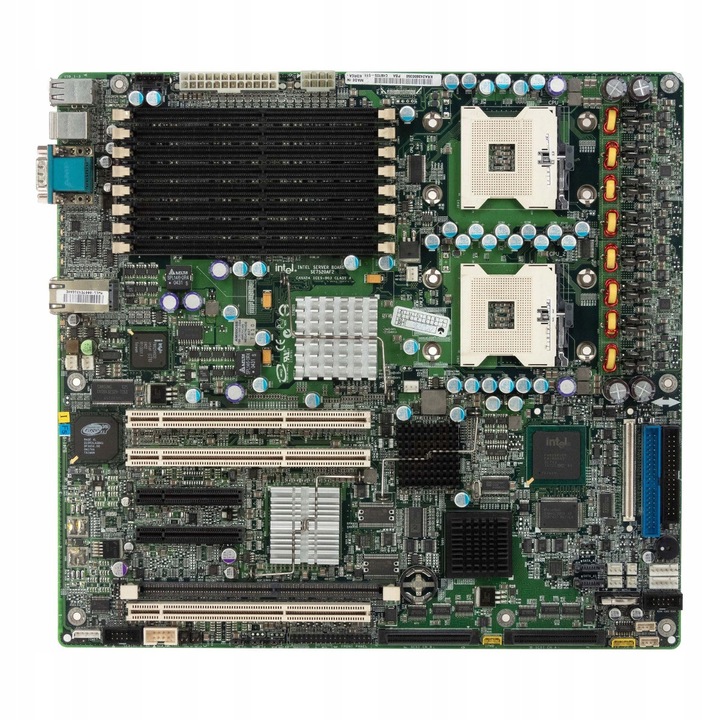 Placa de baza Intel SE7520AF2, 2x Socket 604, 8 sloturi DDR2, PCIe, PCI-X