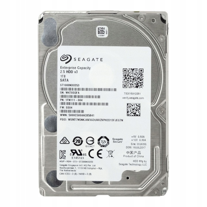Hard Disk 1TB 7200RPM 128MB SATA III 2.5''