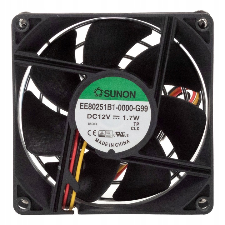 Ventilator PC Sunon 3-PIN 12V 80x80x25mm