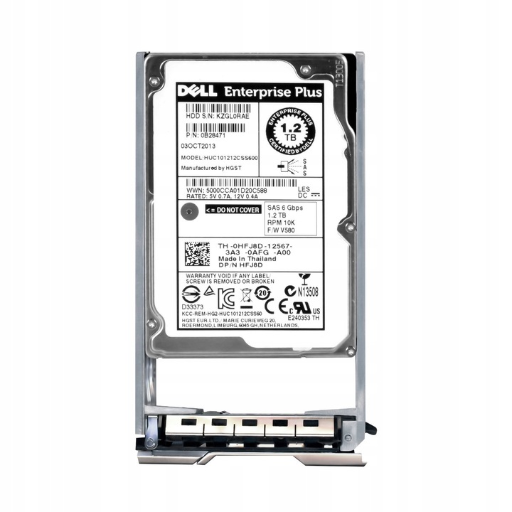 Hard Disk 1.2TB 10K SAS-2 2.5" Dell