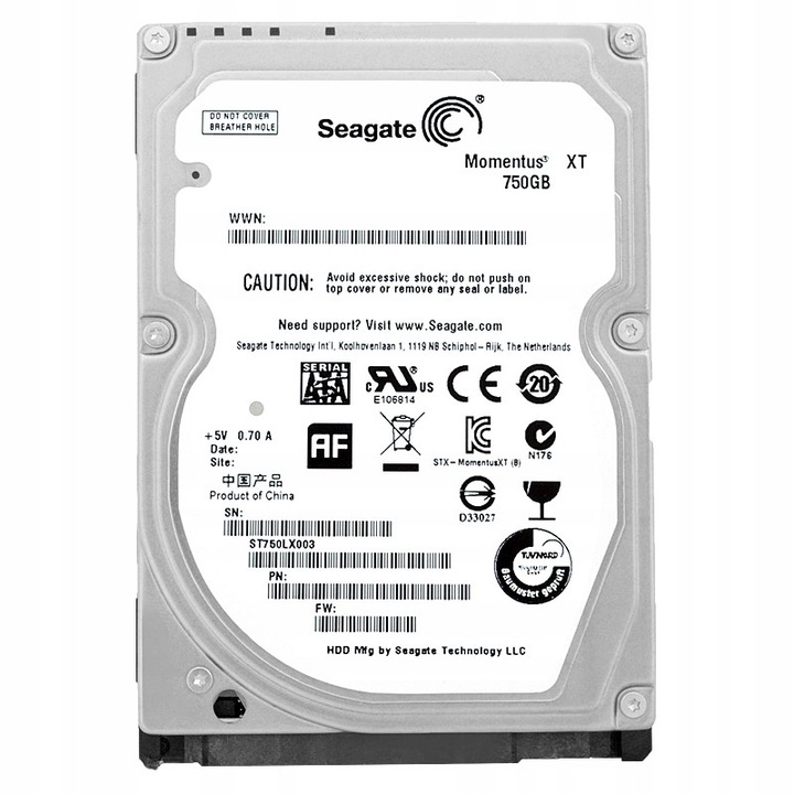 Hard Disk Seagate ST750LX003 750GB 2,5" SATA II 7200rpm, 32MB Cache