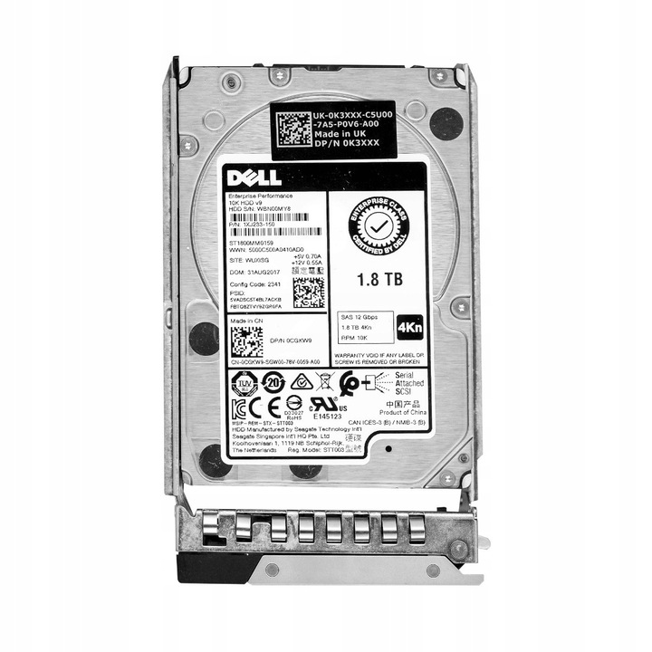 Hard Disk 1.8TB 10K 128MB SAS-3 2.5'' Dell