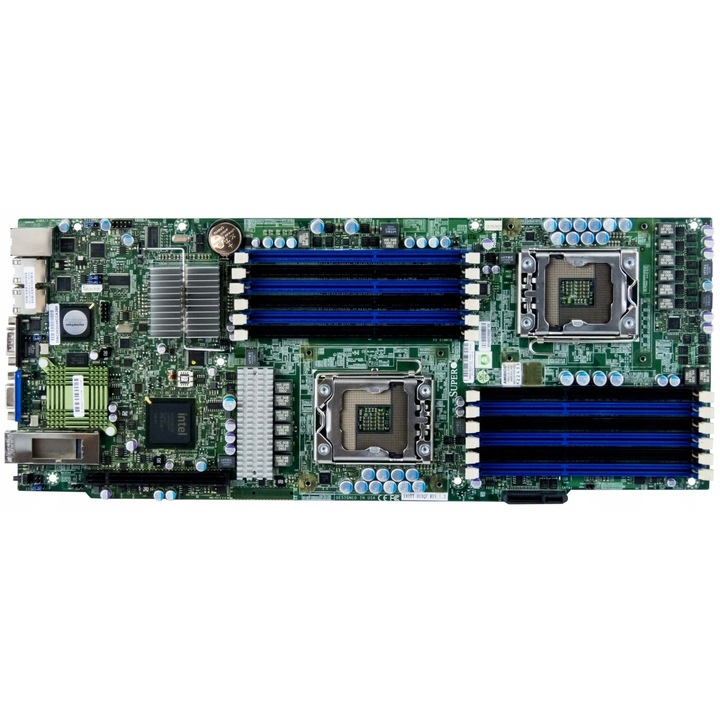Supermicro X8DTT-HIBQF alaplap, Intel 5520 lapkakészlet, 12x DDR3, DUAL LGA1366, PCIe