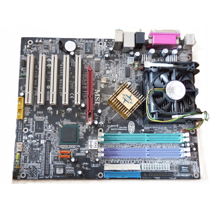 MSI 865PE Neo2-P alaplap, socket 478, 4 RAM foglalat, ATX