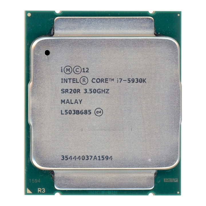 Процесор Intel Core i7-5930K, 3.5GHz, 6 ядра, 12 нишки, Socket 2011-3
