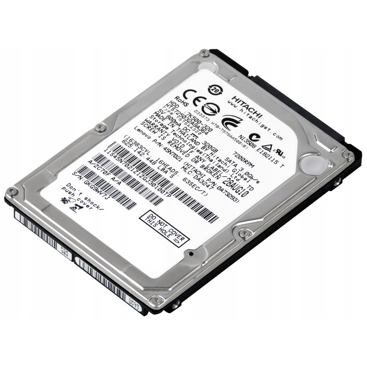 Hard Disk 2.5'' TravelStar 320GB 7200RPM SATA II, 16MB Cache
