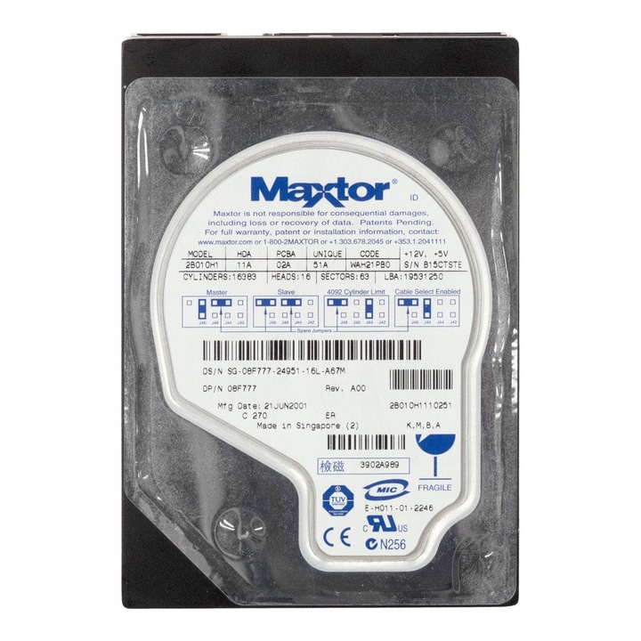 Hard Disk 3.5'' Dell 10.2GB 5400RPM 2MB ATA