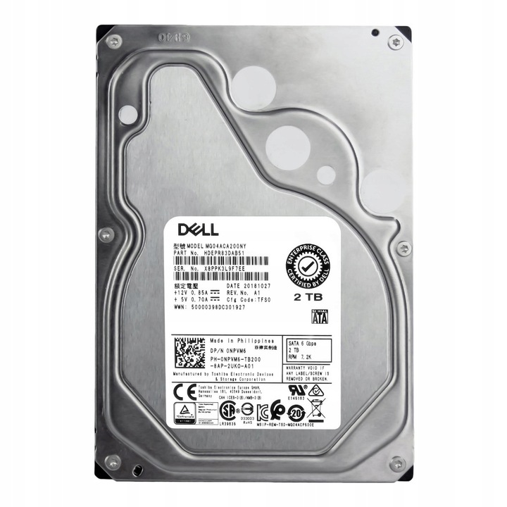 Hard Disk 2TB Dell 3.5'' SATA 7.2K 128MB