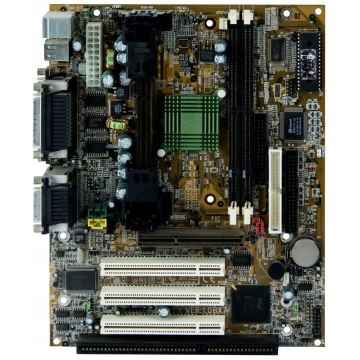Дънна платка MSI MS6156 VER: 1.0 BX7, 2x SDRAM, 1x SLOT1, 3x PCI, 1x AGP, 2x USB, 2x PS/2