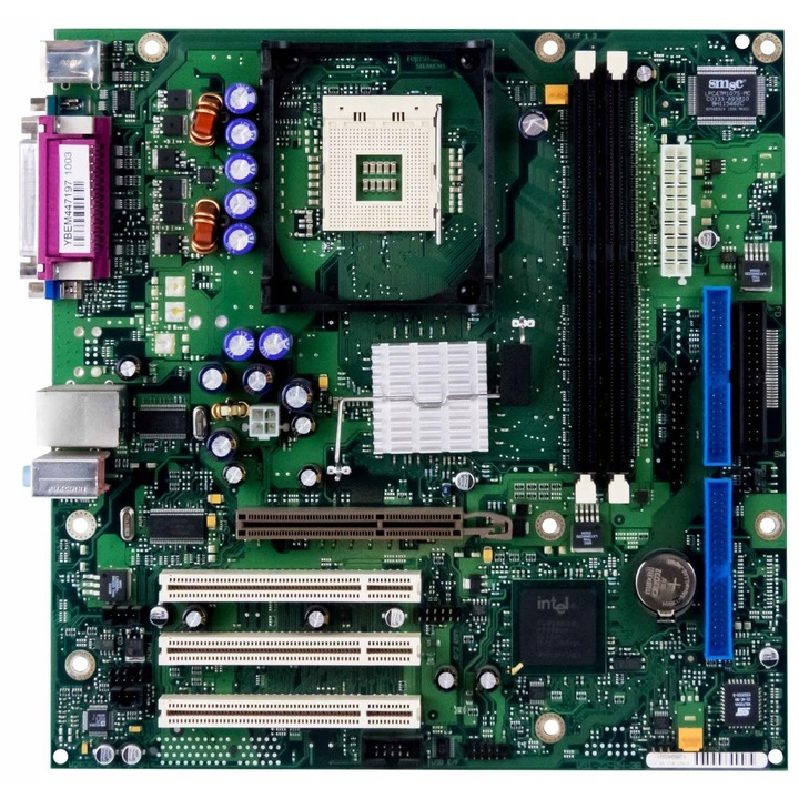 Fujitsu Siemens D1521-A13 alaplap, Socket 478, micro ATX, 2 RAM foglalat, 244x244mm