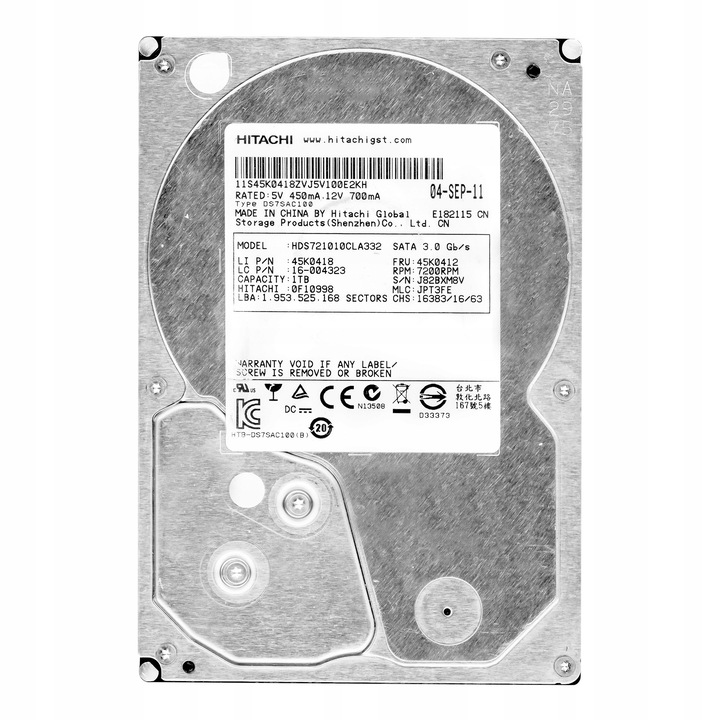 Hard Disk 1TB Hitachi DeskStar 7200RPM 32MB SATA II 3.5"