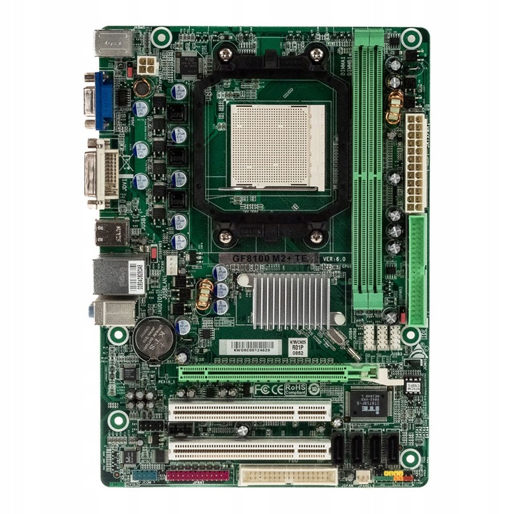 Biostar GF8100 M2+ TE alaplap, Socket AM2+, DDR2, micro ATX