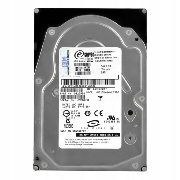 Hard Disk 3.5'' IBM 146GB 15000RPM 16MB SAS