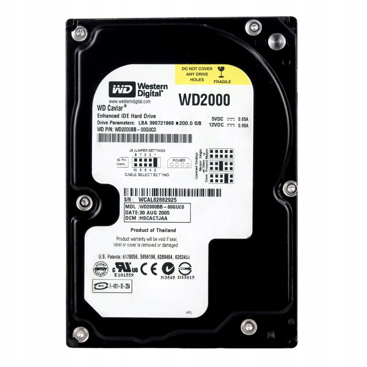 Hard disk Western Digital Caviar 200GB 3,5" PATA 7200rpm