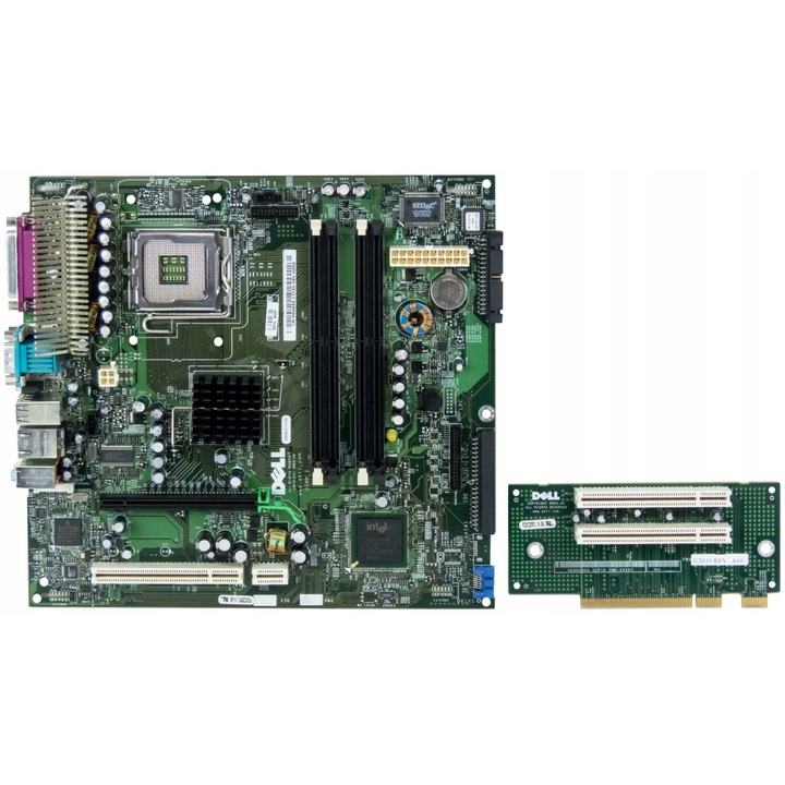 DELL 0N4846 alaplap s.775 DDR2, 4x DDR2, többszínű, OPTIPLEX GX280-hoz + RISER