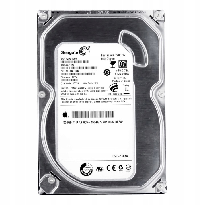 Merevlemez 500GB Seagate Barracuda 7200RPM 16MB SATA II 3.5"