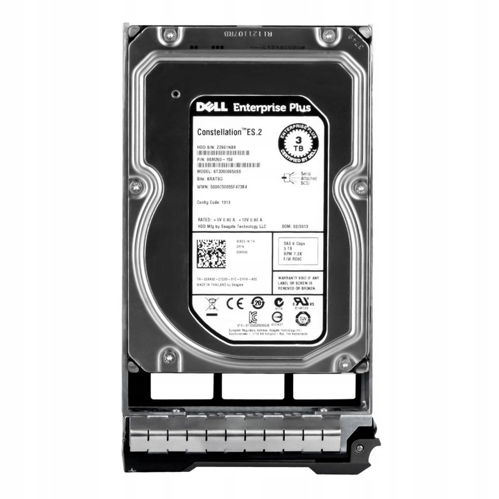 Hard Disk 3.5" Dell 3TB 7200RPM 64MB SAS-2