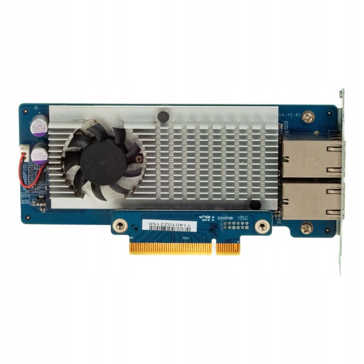 Мрежова карта QNAP LAN-10G2T-D, 2 RJ45 порта, 10GbE, PCIe x4, нископрофилна
