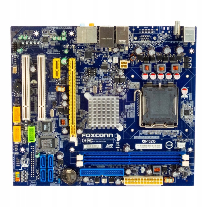 MicroATX alaplap, MCP73M04, 2 DDR2 RAM foglalat, 2 PCIe, 2 PCI, 4 SATA, fekete szín