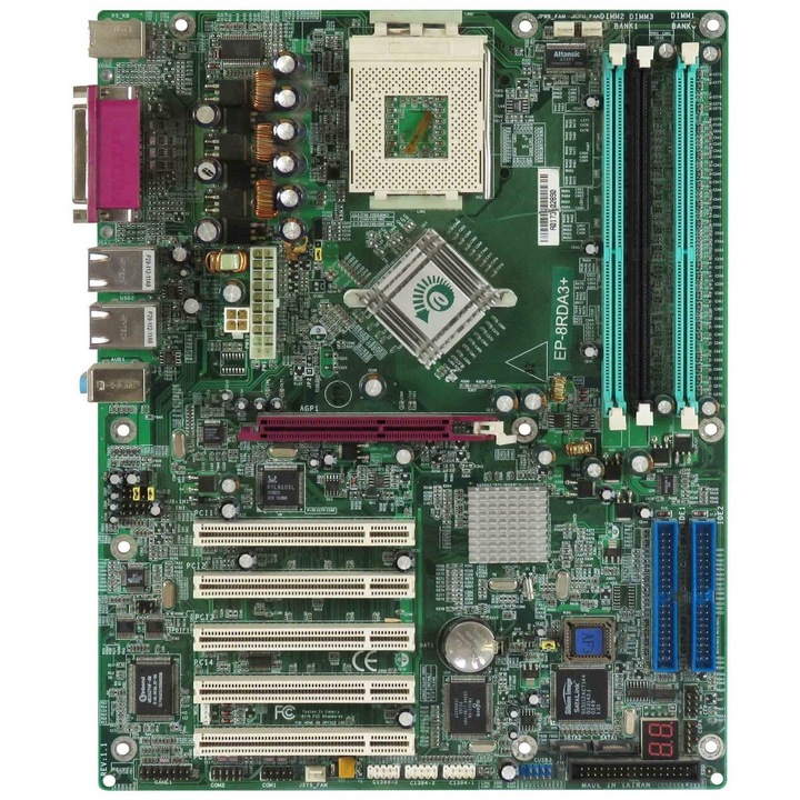 ATX alaplap Epox EP-8RDA3+ REV:1.1, socket 462, 3 RAM foglalat, 305x244mm