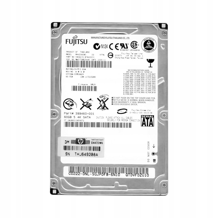 Hard disk notebook Fujitsu 60GB 2.5'' SATA 5400RPM 8MB