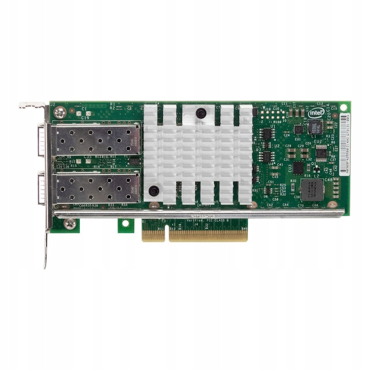 Hálózati kártya, DELL, X520-DA2, 2 SFP+ port, 10Gb, PCIe x8, alacsony profilú