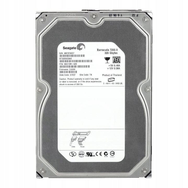 Hard Disk 3.5'' Seagate Barracuda 7200.9 320GB 7200RPM SATA II