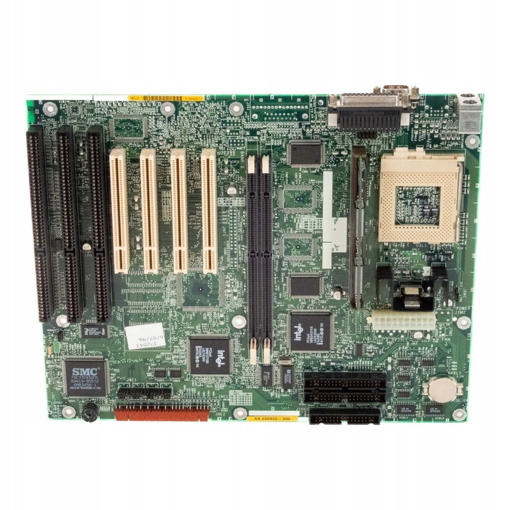 Placa de baza Intel SOCKET 7 SDRAM PCI ISA ATX, dimensiuni 30x25cm