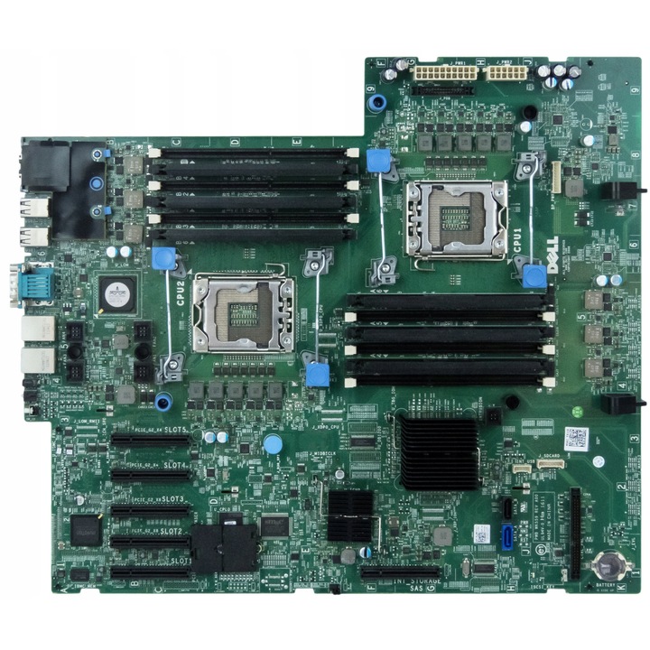 DELL 09CGW2 alaplap 2x 1366 DDR3, 12 slot, 5x PCIe x8, többszínű
