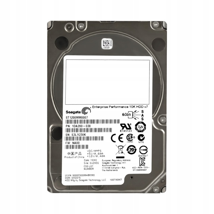 Hard Disk 1.2TB, Seagate, 10K RPM, 64MB Cache, 2.5''