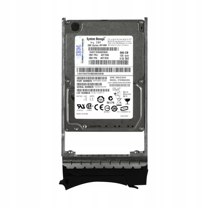Hard Disk 300GB 10K 16MB SAS-2 2.5'' IBM