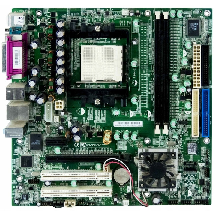 Alaplap Foxconn CK804M03-6EKS, micro ATX, 2x DDR, 244mm x 244mm, készletben