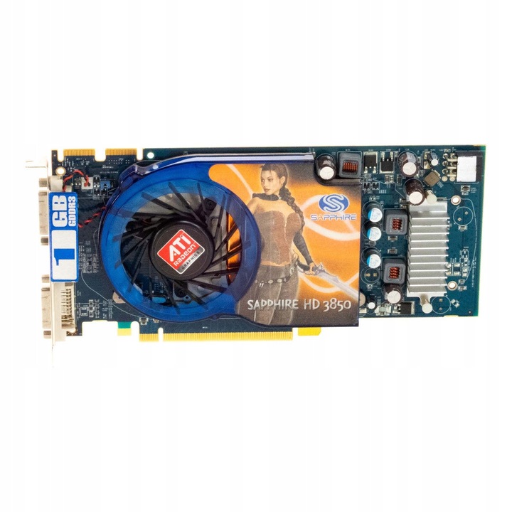 Placa video Sapphire RADEON HD 3850 1GB GDDR3 PCIe x16, 256-bit, 2x DVI-I, 75W