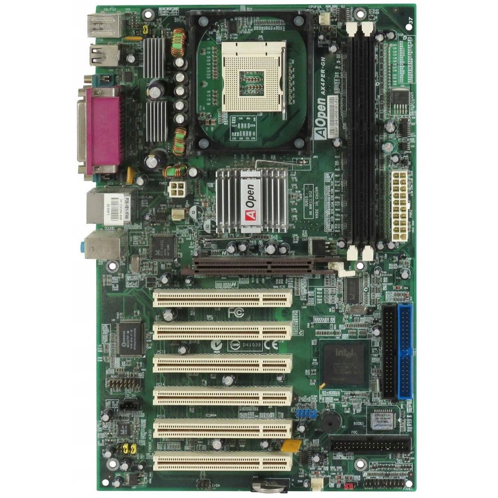 Aopen AX4PER-GN alaplap Socket 478, 2x DDR, 6 PCI, ATX
