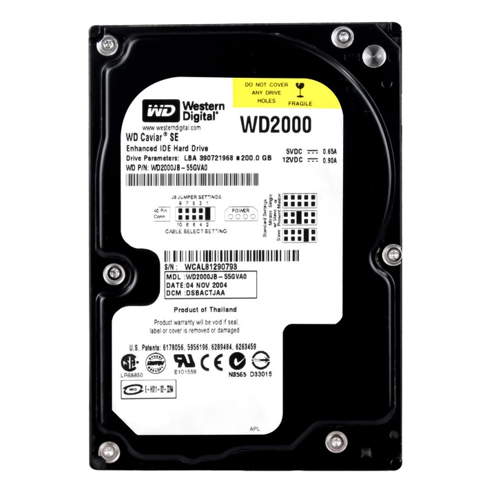 Hard Disk 3.5'' Western Digital CAVIAR SE 200GB, 7200RPM, ATA