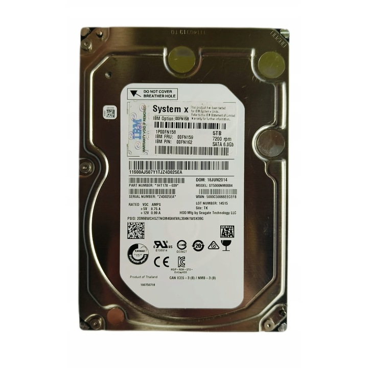 Hard Disk 5TB Seagate SATA III 3.5'' 7.2K 128MB