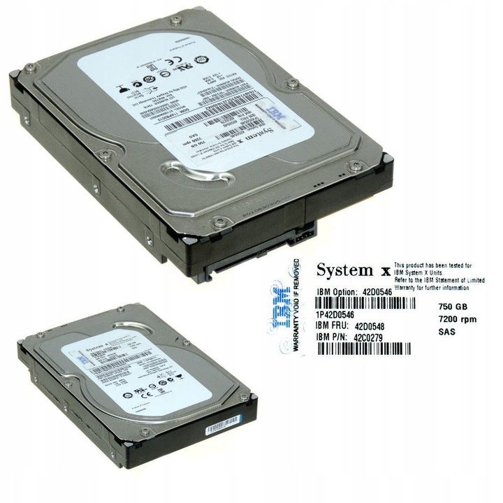Hard Disk IBM 750GB SAS 7200 RPM 3.5''