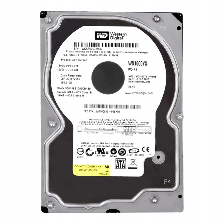 Hard Disk 160GB, 7200RPM, 16MB, SATA II, 3.5''