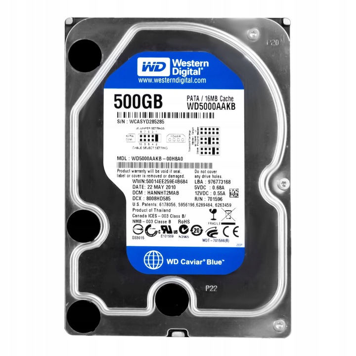 Hard Disk 500GB Western Digital Caviar Blue 7200RPM 3.5"