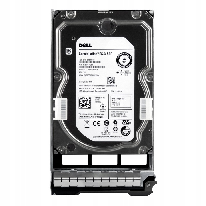 Merevlemez 4TB 7200RPM 128MB SAS-2 3.5" DELL ST4000NM0063