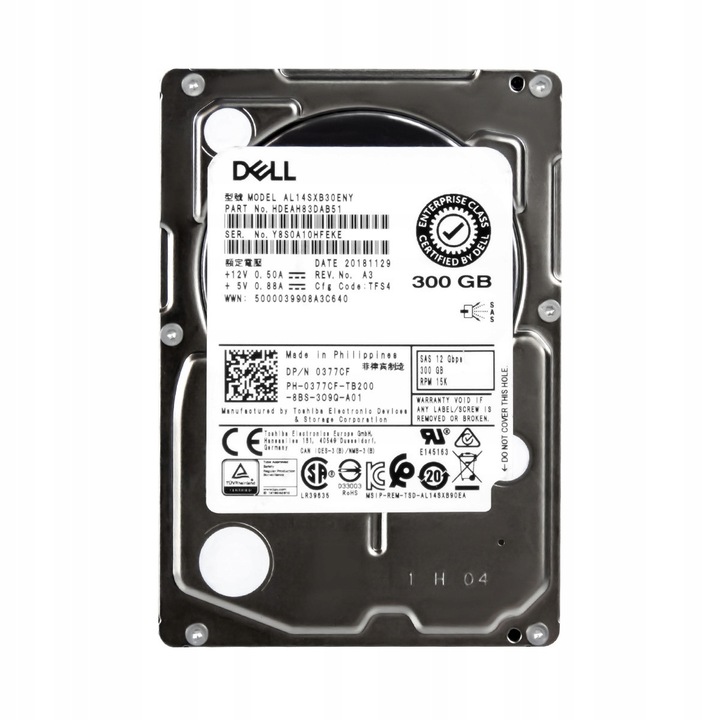 Hard Disk 300GB 15K 128MB SAS-3 2.5''
