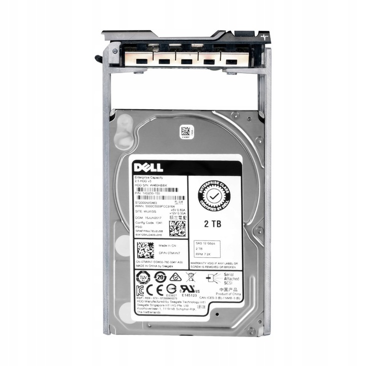 Hard Disk 2.5' Dell 2TB 7200RPM 128MB SAS-3