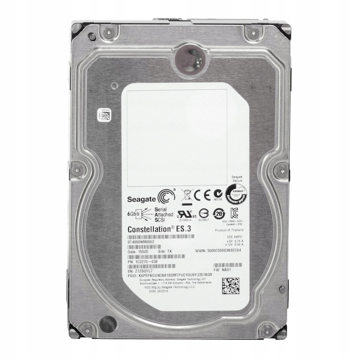 Hard Disk 3.5" Seagate ST4000NM0063 4TB 7200RPM SAS-2