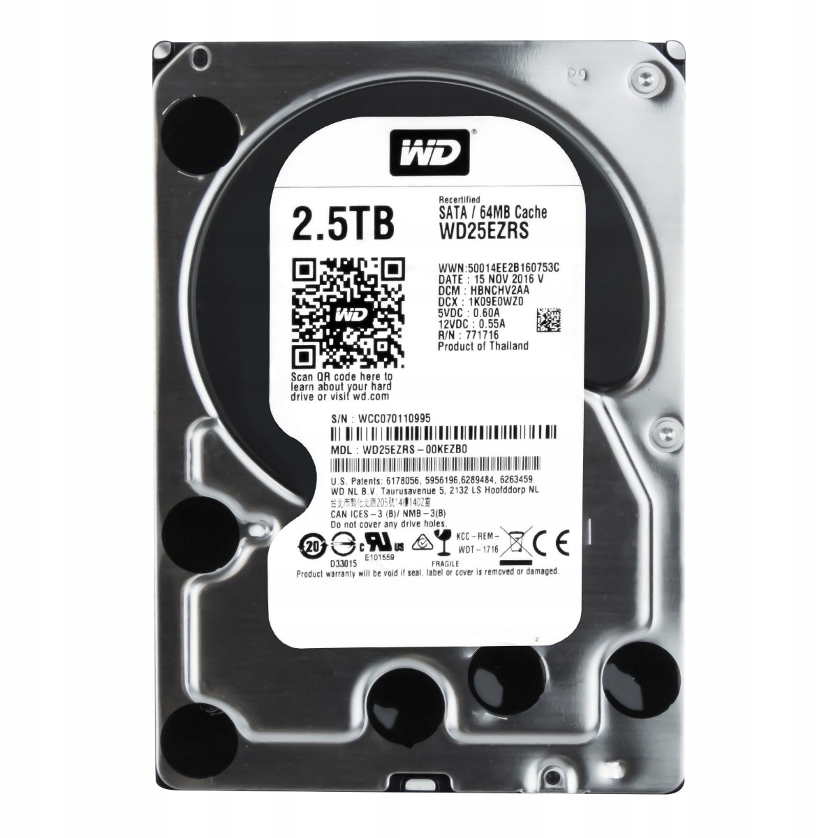HDD WD Red 6TB, 5400rpm, 64MB cache, SATA III - eMAG.ro