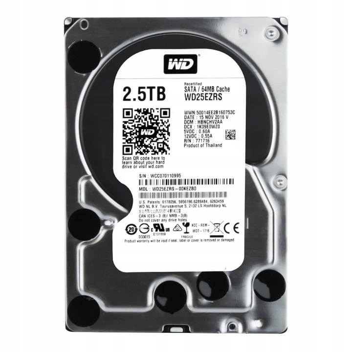 Hard Disk 3.5'' 2.5TB SATA II 5400RPM 64MB CAVIAR GREEN