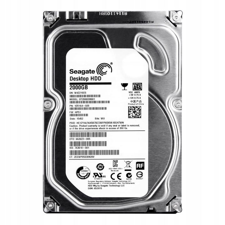Hard Disk 2TB Seagate 7200RPM 64MB SATA III 3.5''