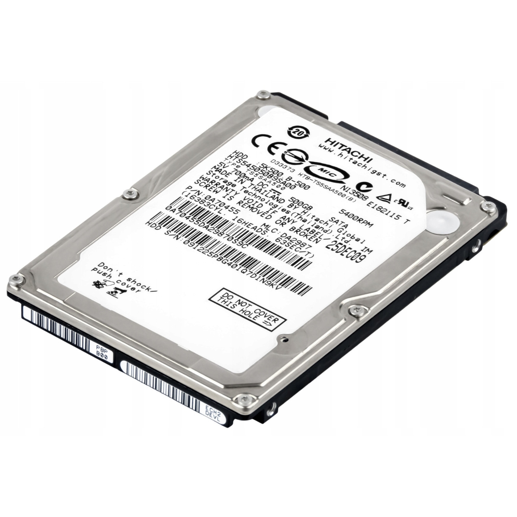 Hard Disk 500GB Hitachi TravelStar 5K500.B 5400RPM SATA 2.5'' 9mm - eMAG.ro